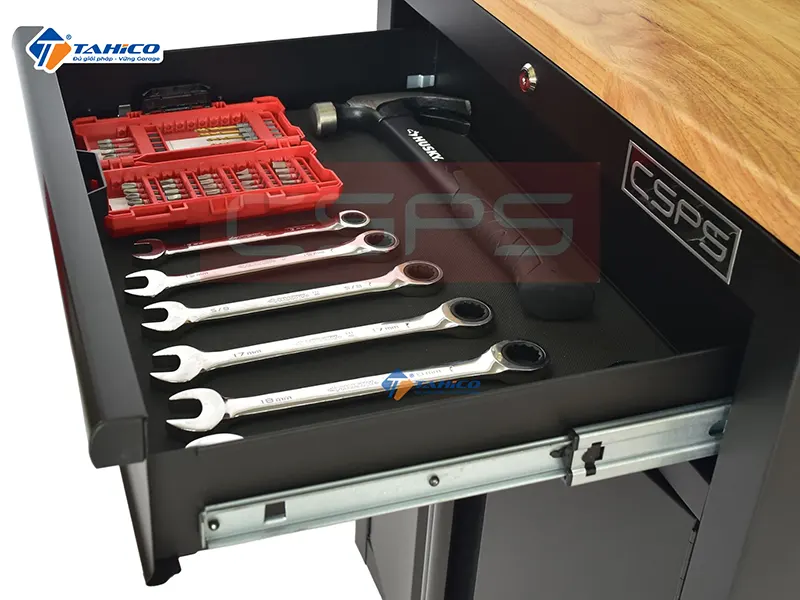 Tủ dụng cụ 1 hộc kéo CSPS 61cm | Màu đen/đỏ