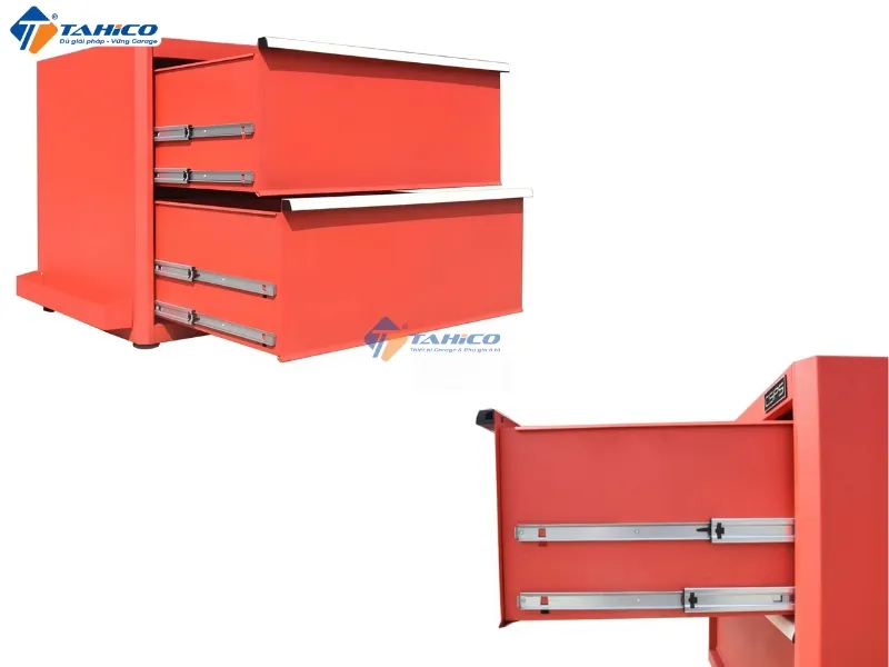 Tủ dụng cụ 2 hộc kéo CSPS 91cm | Màu đen/đỏ