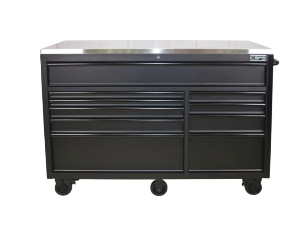 Tủ dụng cụ 9 hộc kéo CSPS 152cm | Màu đen/trắng/xanh