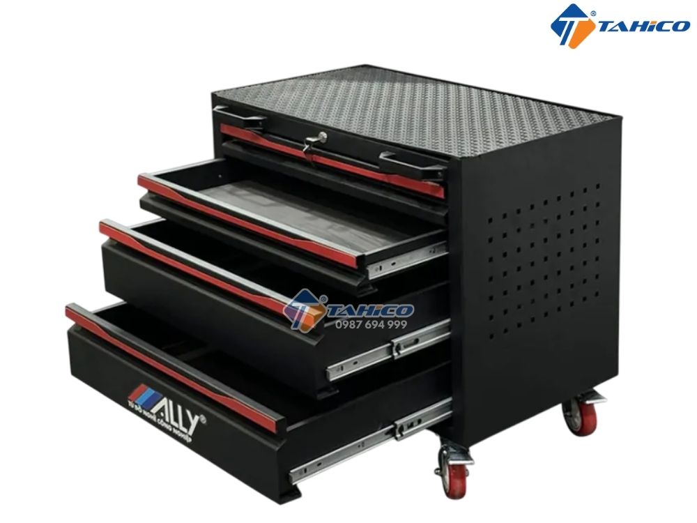 Tủ đựng đồ nghề 4 ngăn kéo có bánh xe ALLY QT-04