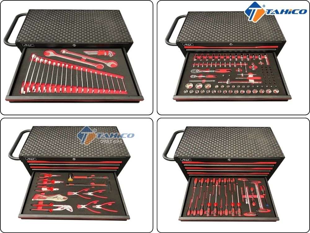 Tủ đựng đồ nghề 4 ngăn kéo có bánh xe ALLY QT-04