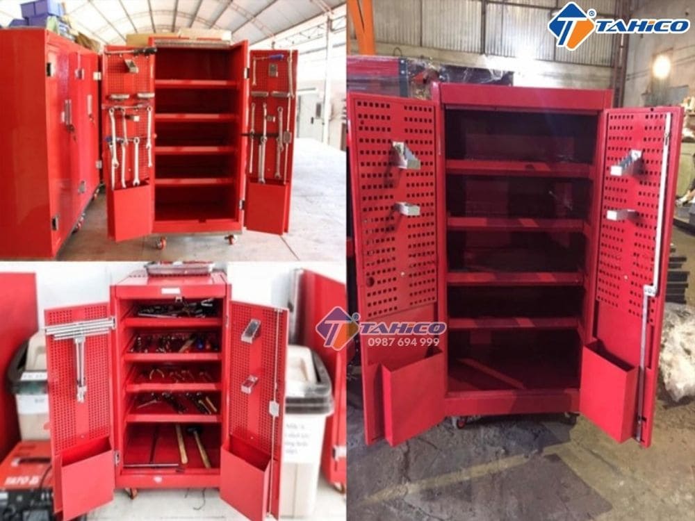Tủ đựng đồ nghề 5 ngăn 2 cánh Lộc Phát 5N2C