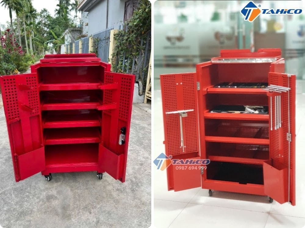 Tủ đựng đồ nghề 5 ngăn 2 cánh Lộc Phát 5N2C