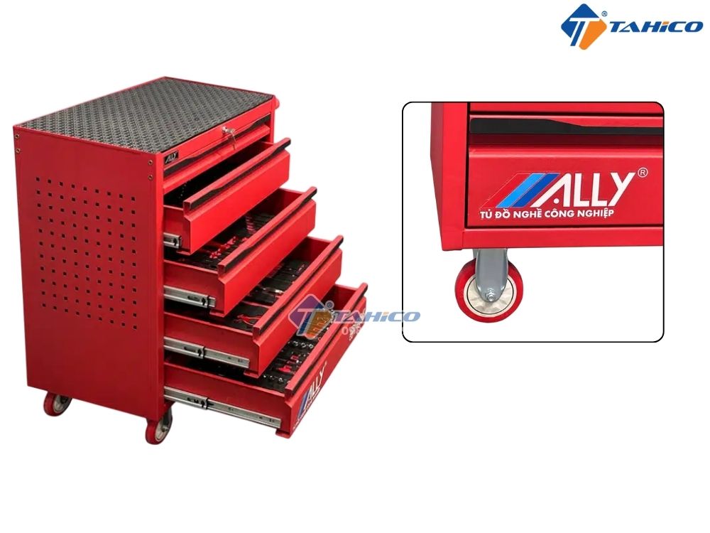 Tủ đựng đồ nghề 5 ngăn kéo ALLY QT-05/ QT-05.04N | Có bánh xe