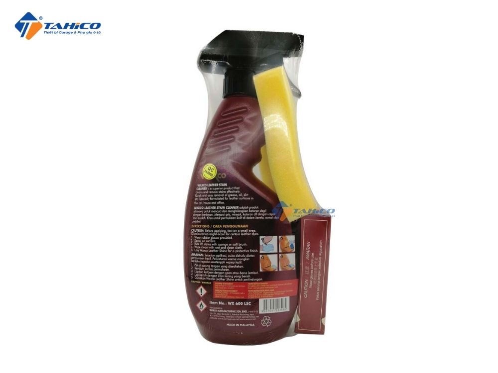 Vệ sinh ghế da Waxco Leather Stain Cleaner 600ml