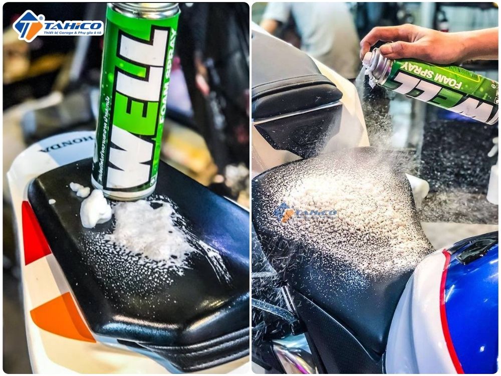 Vệ sinh nón, yên, rửa xe khô Lube71 Well Foam