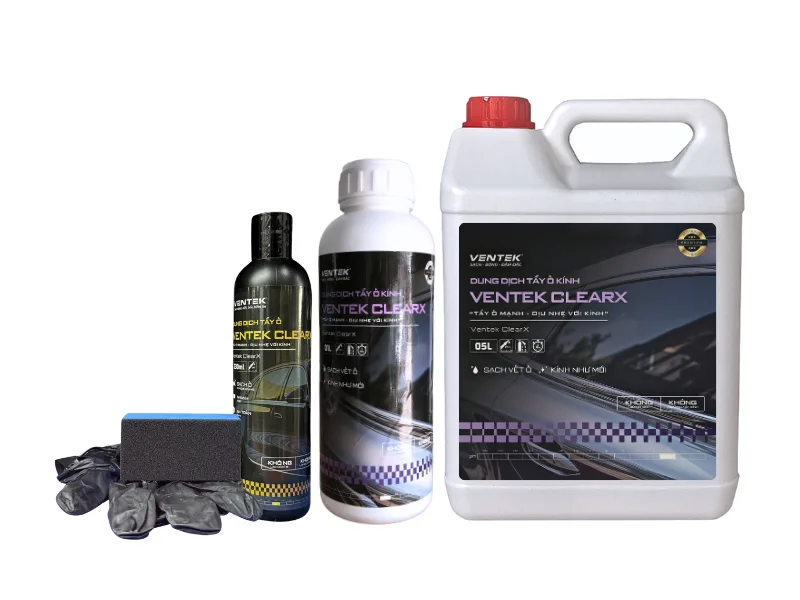 Dung dịch tẩy ố kính ô tô Ventek ClearX