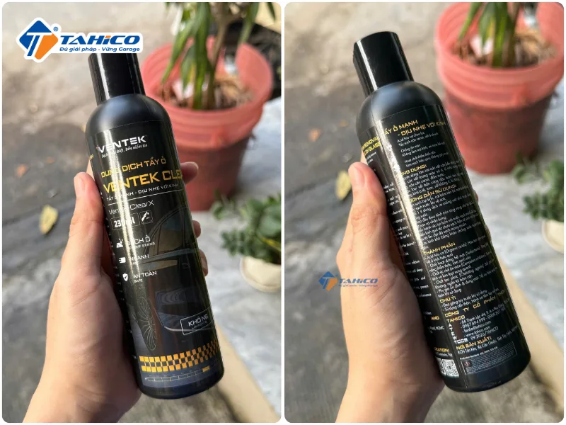 Dung dịch tẩy ố kính ô tô Ventek ClearX 230ml 1L, 5L