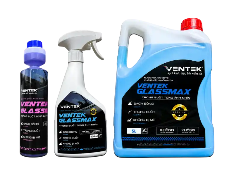 Nước rửa kính cao cấp Ventek GlassMax