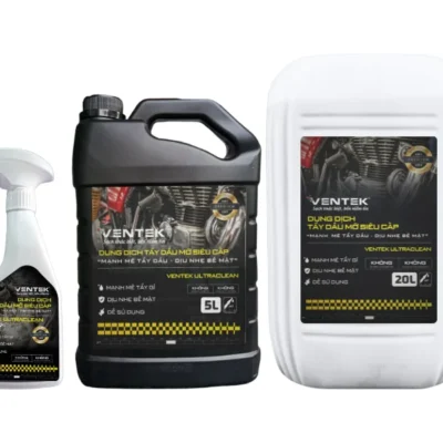 Dung dịch tẩy dầu mỡ siêu cấp Ventek Ultraclean 500ml, 5L, 20L
