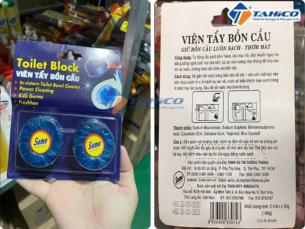 Vỉ viên tẩy bồn cầu Sumo Toilet Block 100g