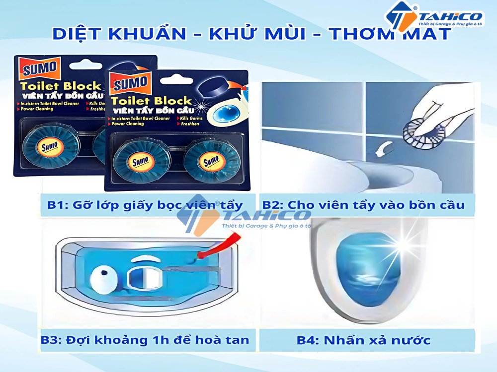 Vỉ viên tẩy bồn cầu Sumo Toilet Block 100g