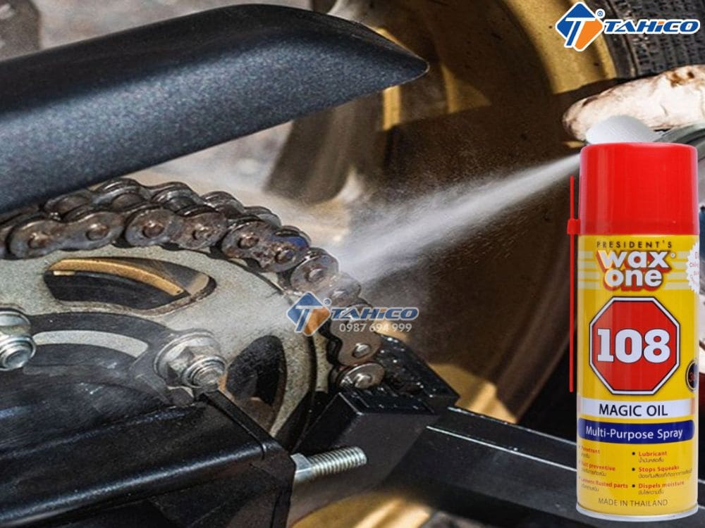 Xịt vệ sinh sên chống rỉ Waxone 108 Magic Oil