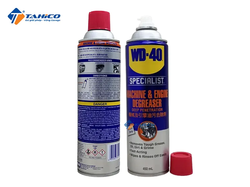 Vệ sinh động cơ WD-40 Machine & Engine Degreaser