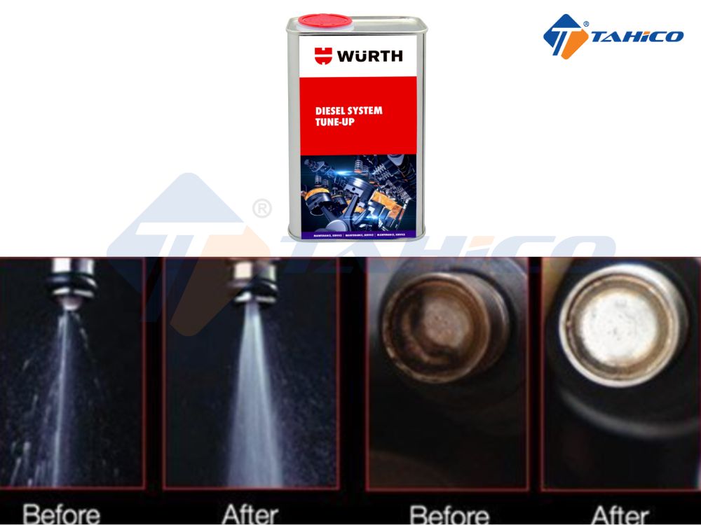 Vệ sinh kim phun dầu Wurth Diesel System Tune-up 1L