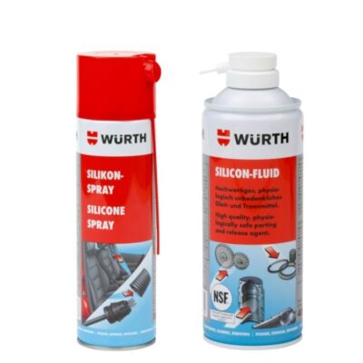 Bảo dưỡng silicone Wurth Silikon Fluid NSF & Silikon Spray