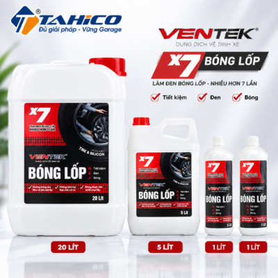 Dung Dịch Đen Bóng Vỏ Lốp Cao Cấp Tahico Tire Silicon 1L 5L 20L