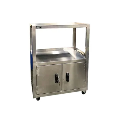 Xe đẩy đồ nghề inox ALLY QT-DNI2N1H | 2 ngăn 1 hộc