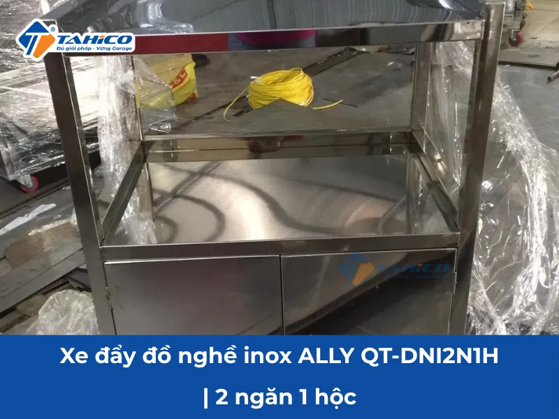 Xe đẩy đồ nghề inox Ally QT-DNI2N1H