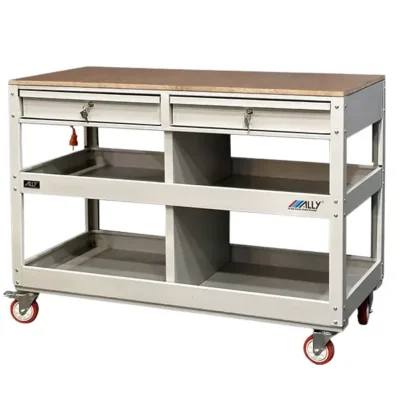 Xe đẩy dụng cụ Ally QT-DC6N | 6 ngăn có mặt bàn thao tác