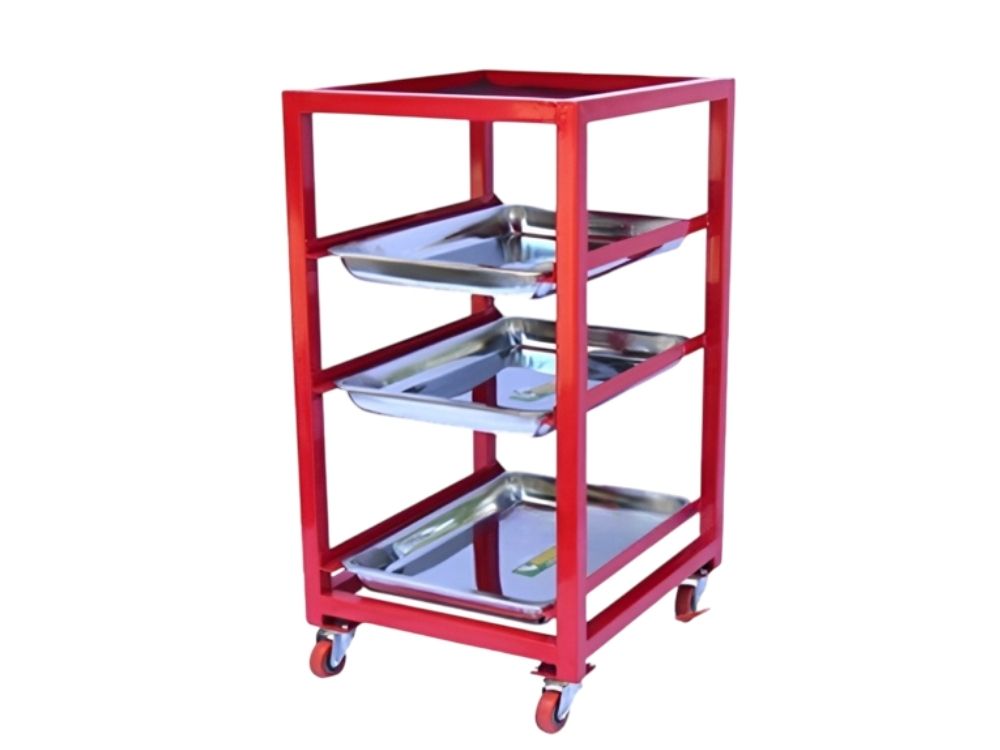 Xe đựng đồ nghề 3 máng inox Lộc Phát X3MIN