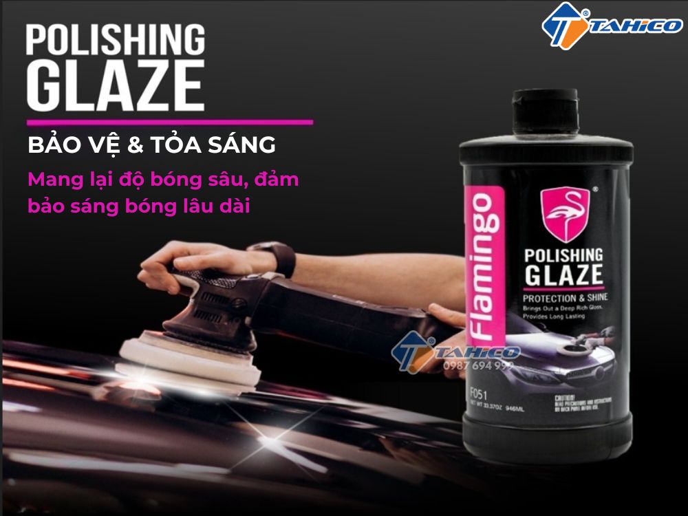 Xi bước 2 Flamingo Polishing Glazr F051 946ml