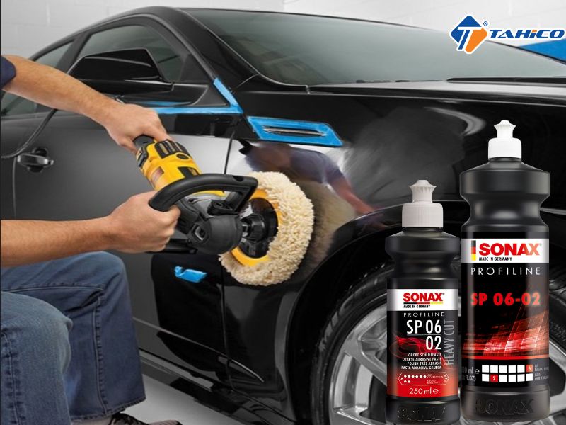 Tư vấn mua xi đánh bóng sơn xe bước 1 Sonax SP 06-02