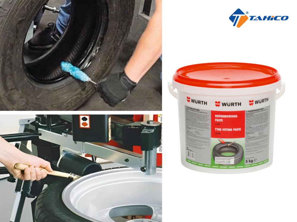 Xi tra tháo lắp lốp Wurth Tyre Fitting Paste 5kg