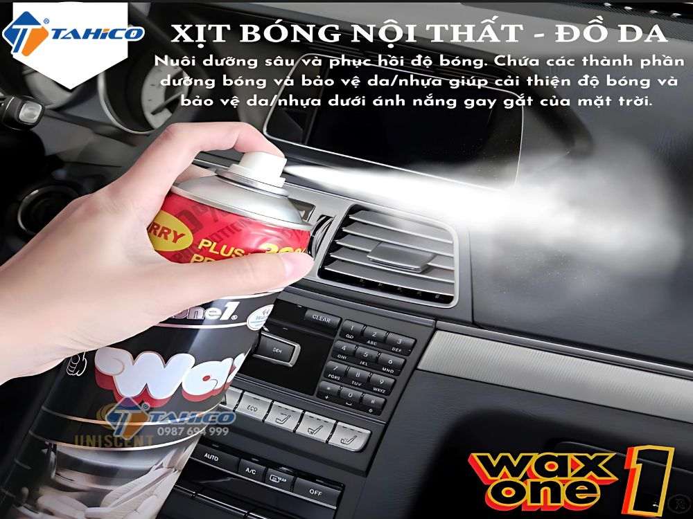 Xịt bóng da, dưỡng nhựa Waxone | Nhiều hương