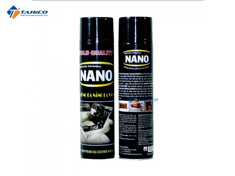 Xịt bóng đa năng da và gỗ NANO Waxco