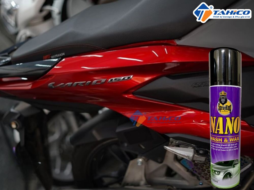 Xịt bóng dàn áo Nano Sprayking Wash & Wax 220ml