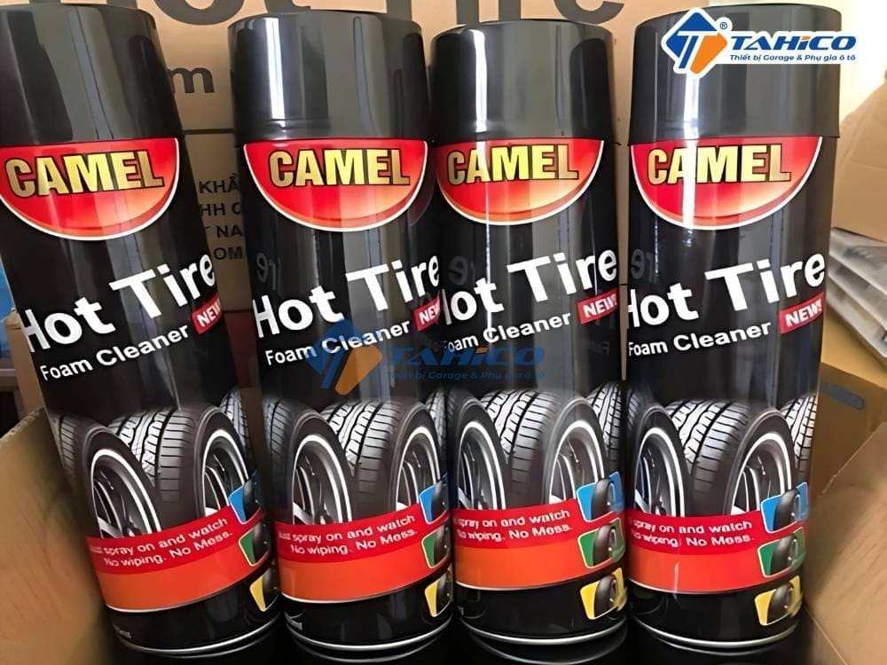 Xịt bóng lốp xe Camel Hot Tire 650ml