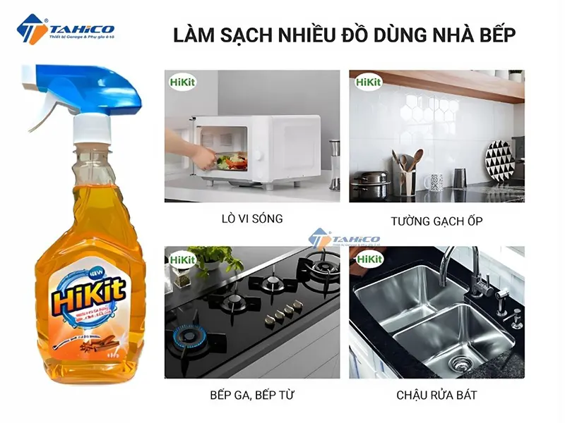 Xịt đa năng Hikit hương quế thiên nhiên 450g