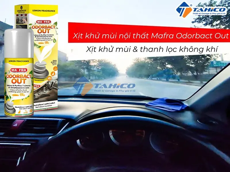 Xịt khử mùi nội thất Mafra Odorbact Out hương trà