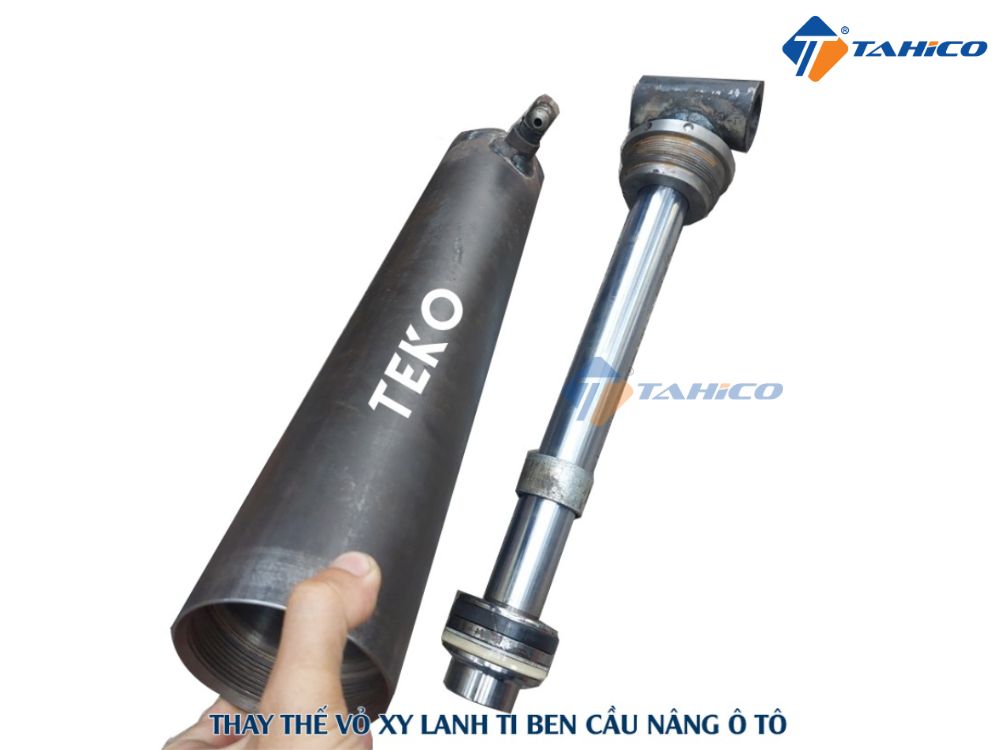 Xy lanh ti ben cầu nâng ô tô 2 trụ