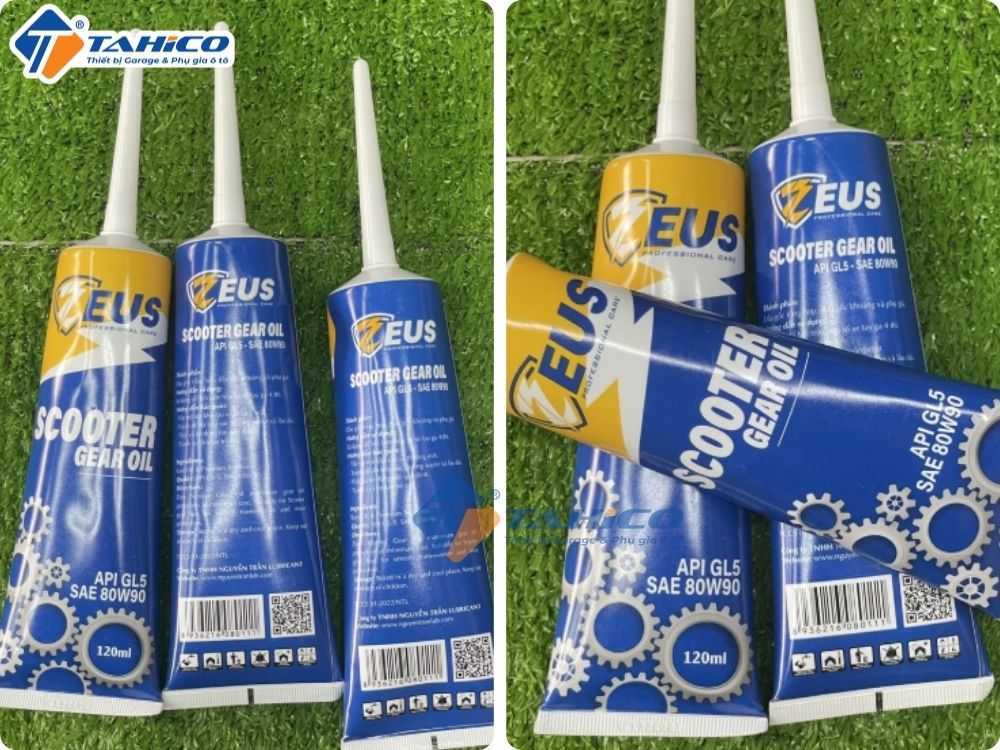 Dầu nhớt hộp số Zeus Scooter Gear Oil 80w90 120ml