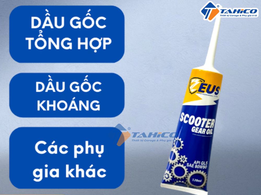 Dầu nhớt hộp số Zeus Scooter Gear Oil 80w90 120ml