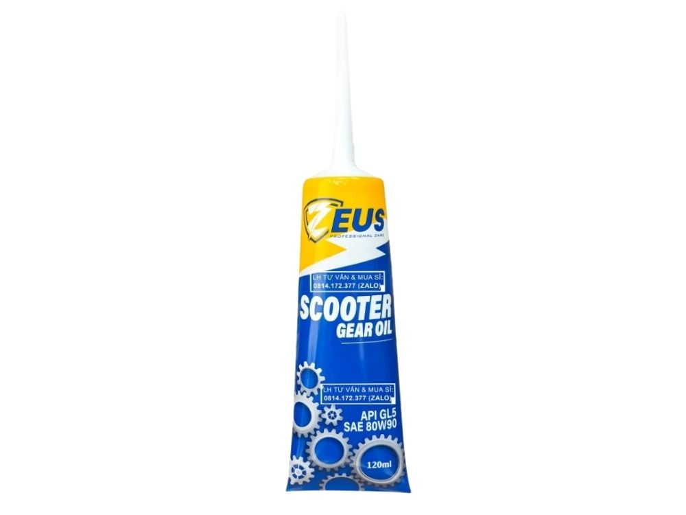 Dầu nhớt hộp số xe tay ga, nhớt lap Zeuz Scooter Gear Oil 80w90 120ml